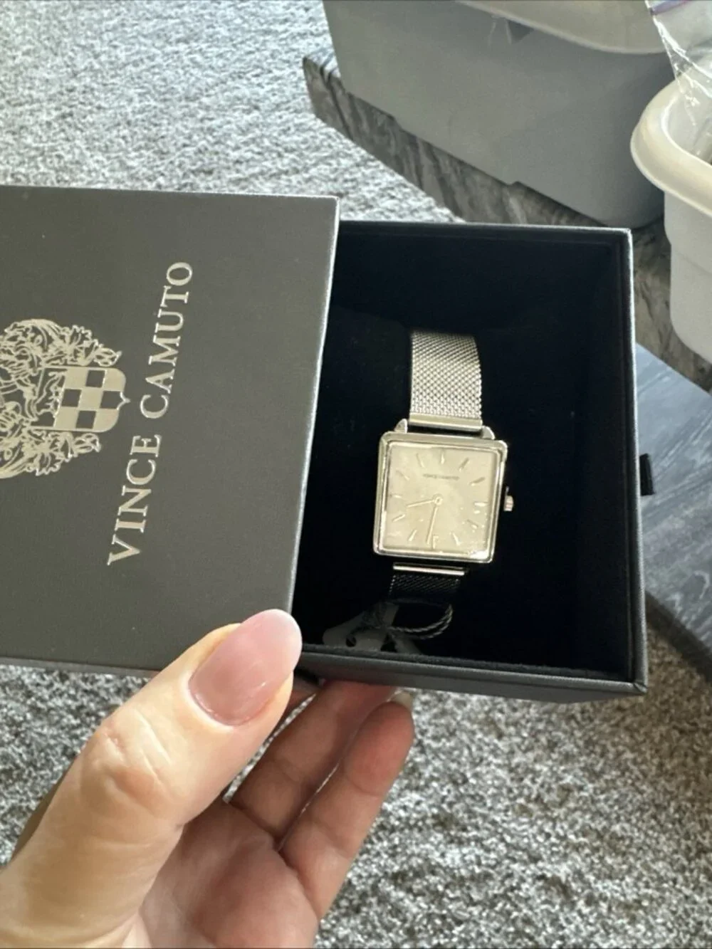 Vince Camuto Freya Watch Japanese Movement W/Box Silver Mesh Band - Picture 11 of 11